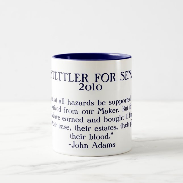 Hostettler for Senate Historical Quote Mug (Center)