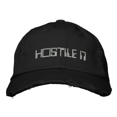 HOSTILE 17 EMBROIDERED BASEBALL HAT