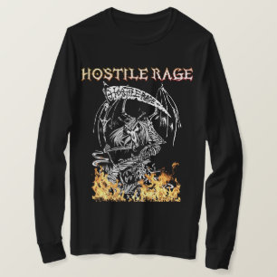HOSTILE RAGE - On The Rampage Long sleeve Logo TEE
