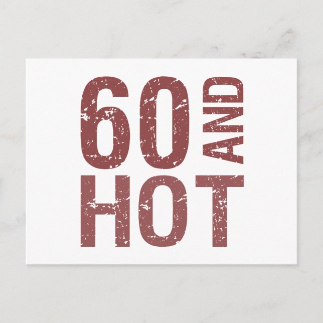 Hot 60th Birthday Postcard (Front)