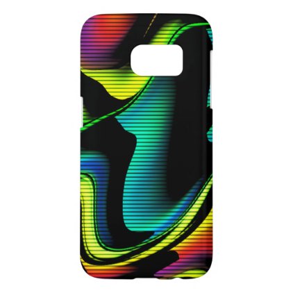 hot abstraction with lines 4 samsung galaxy s7 case