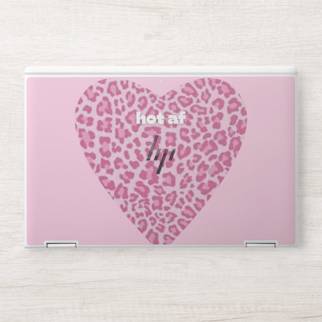 "hot af" Y2K cheetah laptop cover HP Laptop Skin (Front)