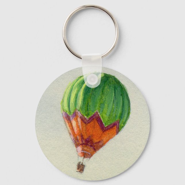 HOT AIR BALLON by SHARON SHARPE Keychain (Front)
