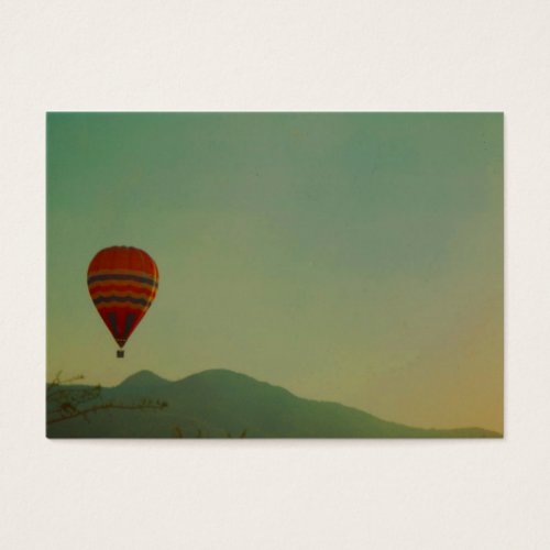 hot air balloon business card