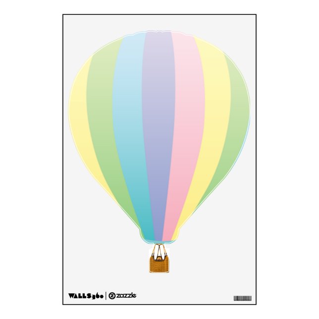 Hot Air Balloon 3 Wall Sticker (Front)