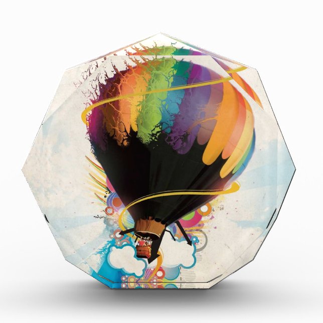 Hot Air Balloon Acrylic Award (Front)
