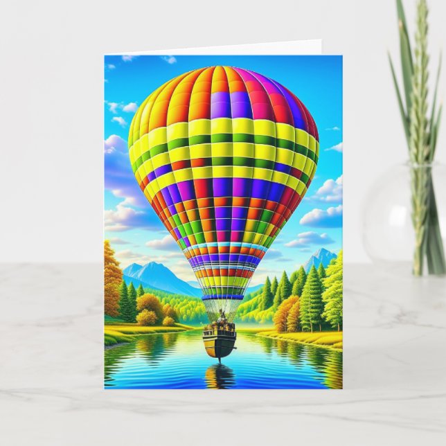 Hot Air Balloon Adventure Card (Front)