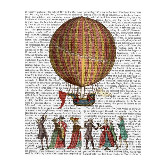 Hot Air Balloon And People Acrylic Print (Front)