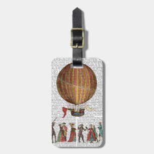 Hot Air Balloon And People Luggage Tag