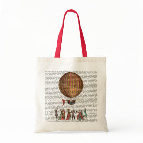 Hot Air Balloon And People Tote Bag