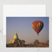 Hot-air Balloon and Shwesandaw Temple, Bagan (Front/Back)