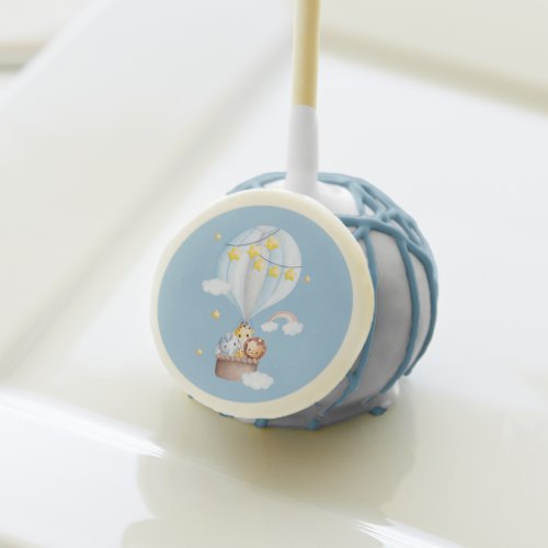 Hot Air Balloon Animals Baby Boy Baby Shower Cake Pops
