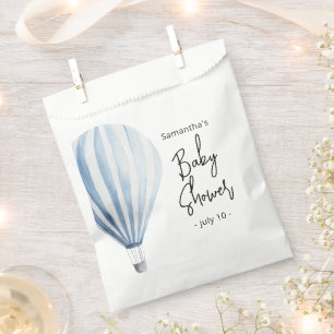 Hot air balloon - baby shower favor bag
