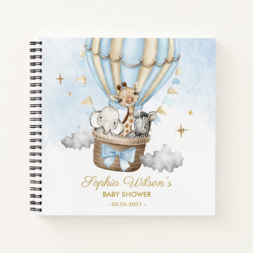 Hot Air Balloon Baby Shower Guest Book