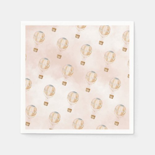 Hot Air Balloon Baby Shower Napkins