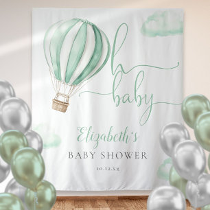 Hot Air Balloon Baby Shower Photo Backdrop