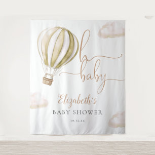 Hot Air Balloon Baby Shower Photo Backdrop