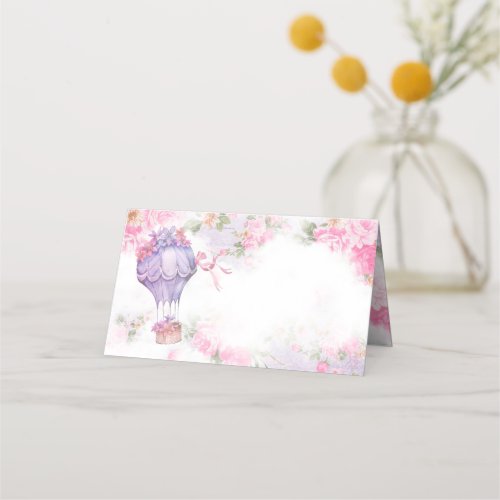 Hot Air Balloon Baby Shower Table Cards