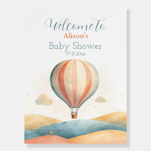 Hot Air Balloon Baby Shower Welcome Foam Board
