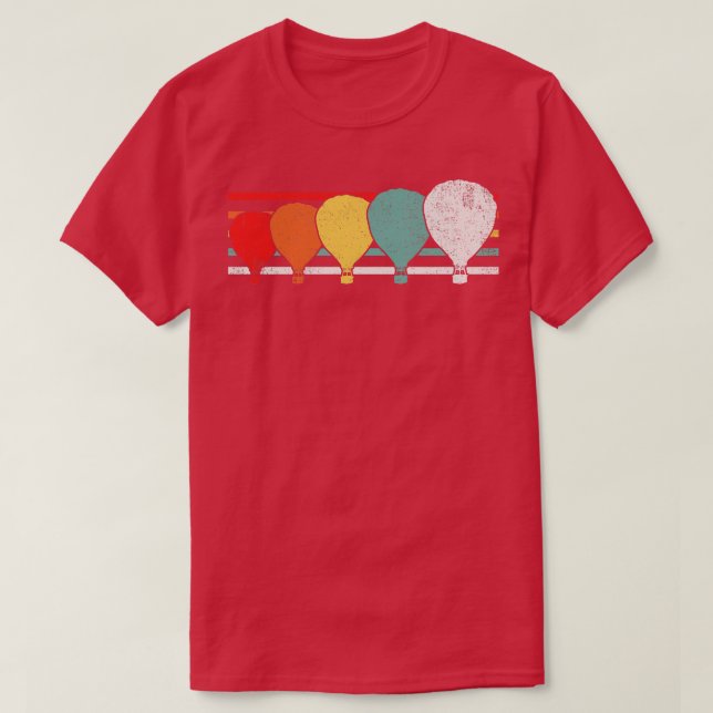 Hot Air Balloon Ballooning Balloonist T-Shirt (Design Front)