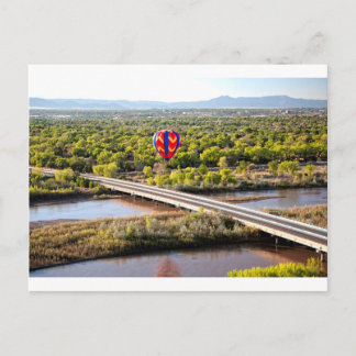 Hot Air Balloon Ballooning Over The Rio Grande Postcard