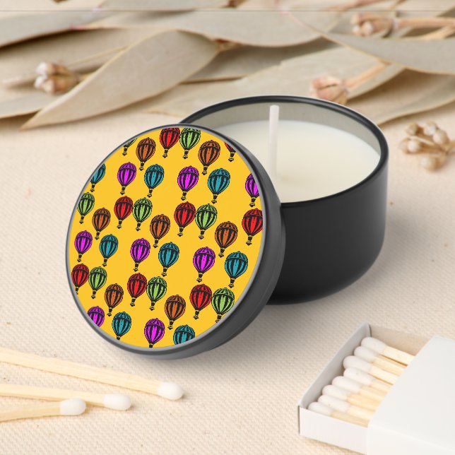 Hot Air Balloon Ballooning Patterned Mini Candle Favors (Insitu)