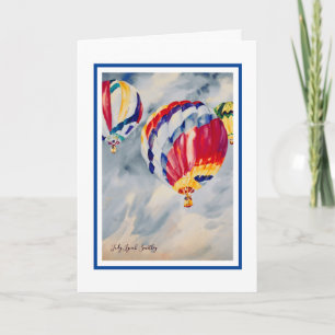 Hot Air Balloon Birthday Card