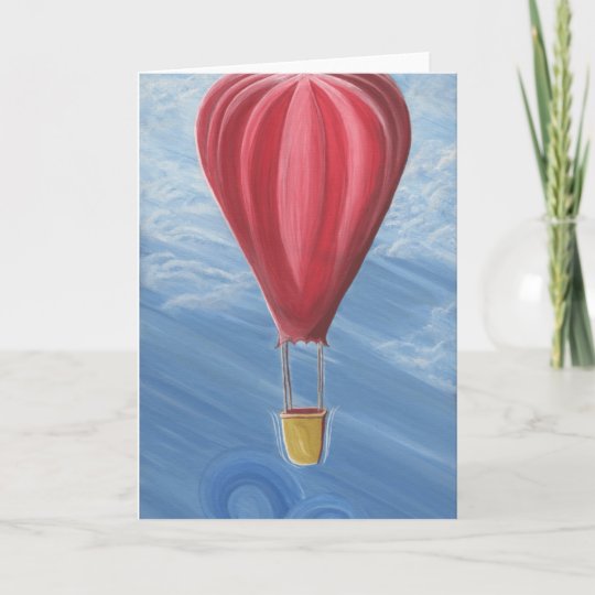Inspirational 66 Blank Card Hot Air Balloon