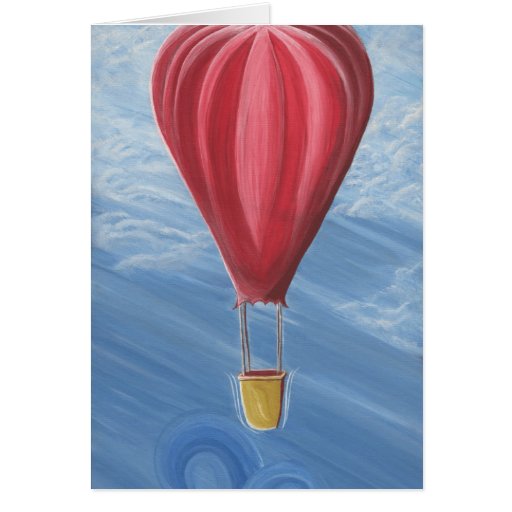 Inspirational 66 Blank Card Hot Air Balloon