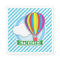 Hot Air Balloon; Blue & White Stripes