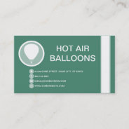 Hot Air Balloon Bubble Business Card at Zazzle