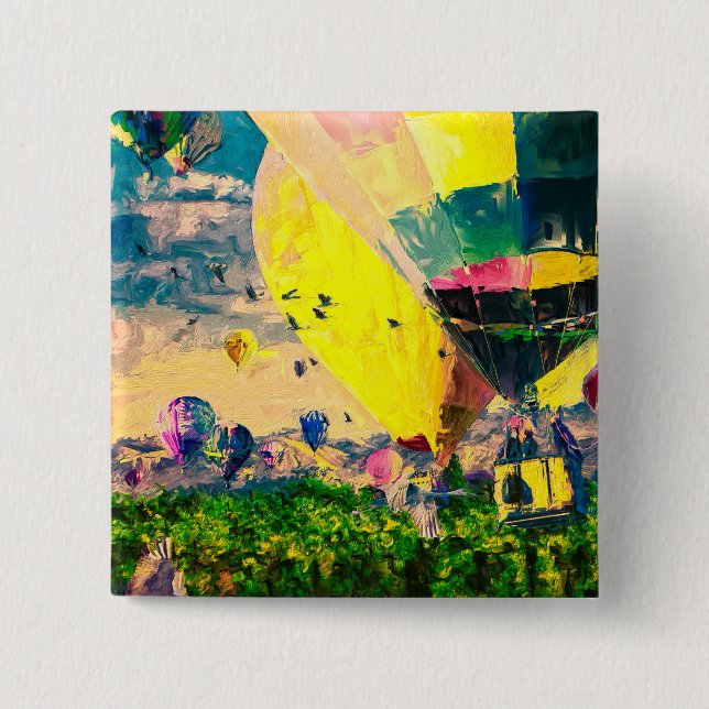 Hot Air Balloon Button (Front)