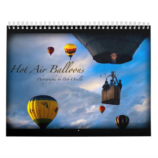Hot Air Balloon Calendar Zazzle