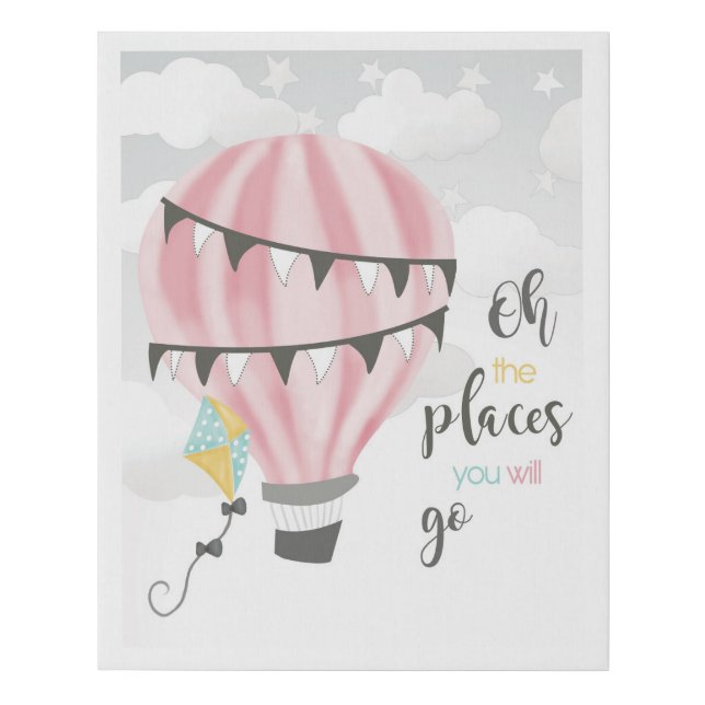 Hot Air Balloon Canvas Nursery (Front)
