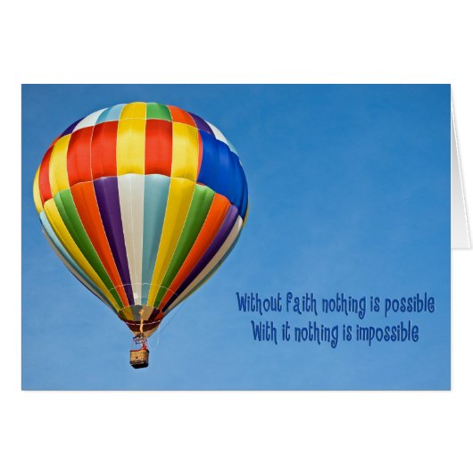 Hot Air Balloon Cards (Front Horizontal)