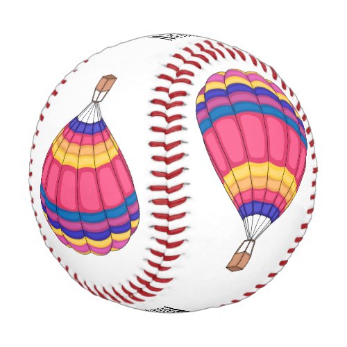 Hot air balloon cartoon illustration  baseball