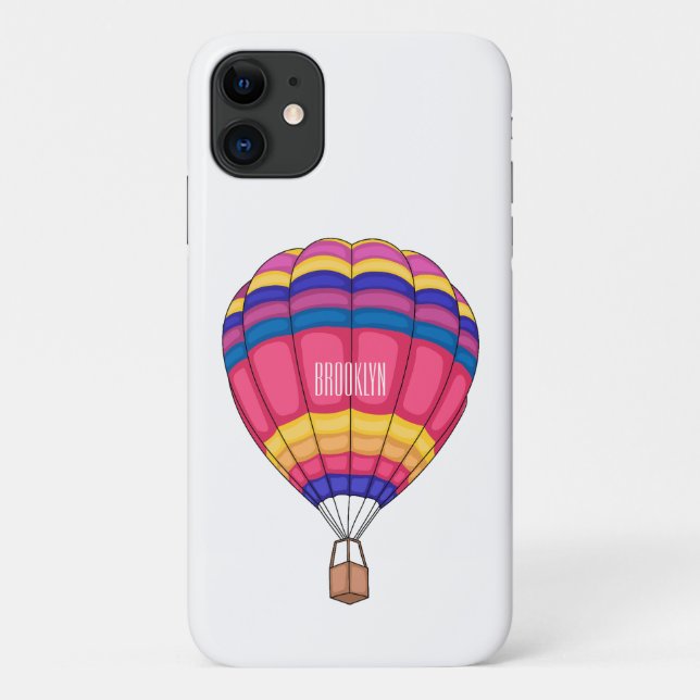 Hot air balloon cartoon illustration Case-Mate iPhone case (Back)