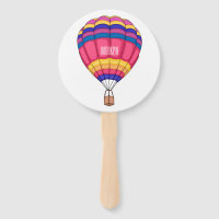 Hot air balloon cartoon illustration