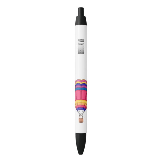 Hot air balloon cartoon illustration pen (Front Vertical)