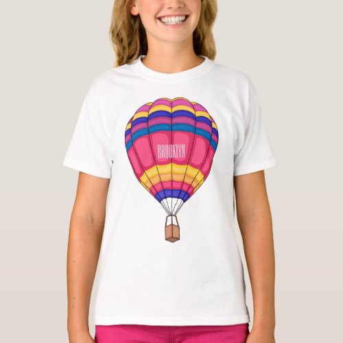 Hot air balloon cartoon illustration  T_Shirt