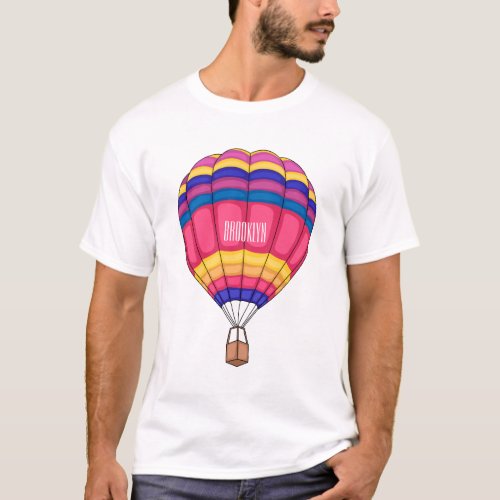 Hot air balloon cartoon illustration T_Shirt