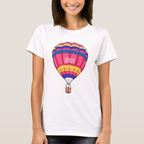 Hot air balloon cartoon illustration T_Shirt