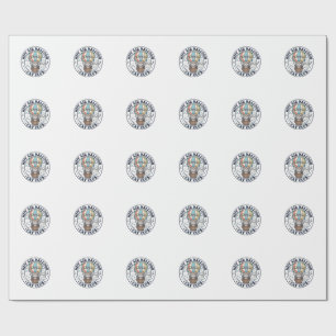 Hot Air Balloon Cat Cute Cat T-Shirt Design - Hot Wrapping Paper