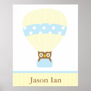 Hot Air Balloon Children's Wall Art