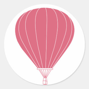 Hot Air Balloon Classic Round Sticker