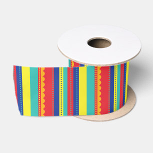 Hot Air Balloon Colorful Birthday Party Satin Ribbon