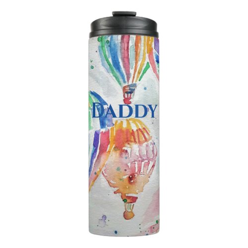 Hot Air Balloon Daddy colorful Watercolor Mug