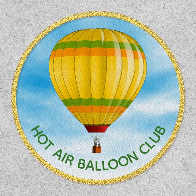 Hot Air Balloon Design Patch