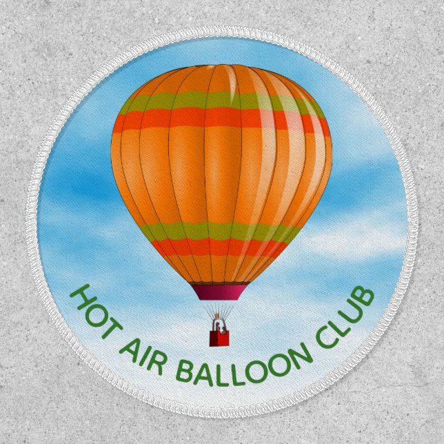 Hot Air Balloon Design Patch (Front)