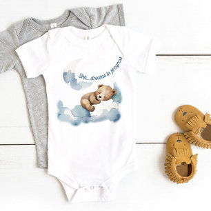 Hot Air Balloon Elephant Baby Bodysuit
